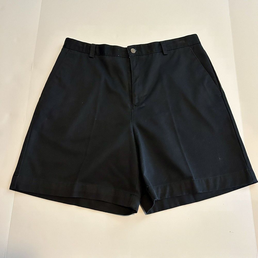 Liz Claiborne Chino Shorts Womens Size 14 Black 100 pct cotton